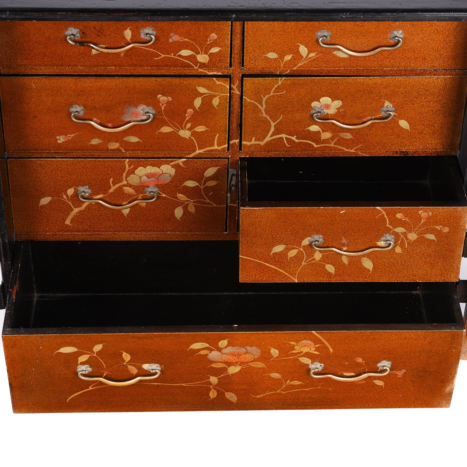 Japanese Lacquered Kodansu Table Cabinet - Meiji Period