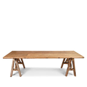 Trestle Dining Table Made From Old Pine