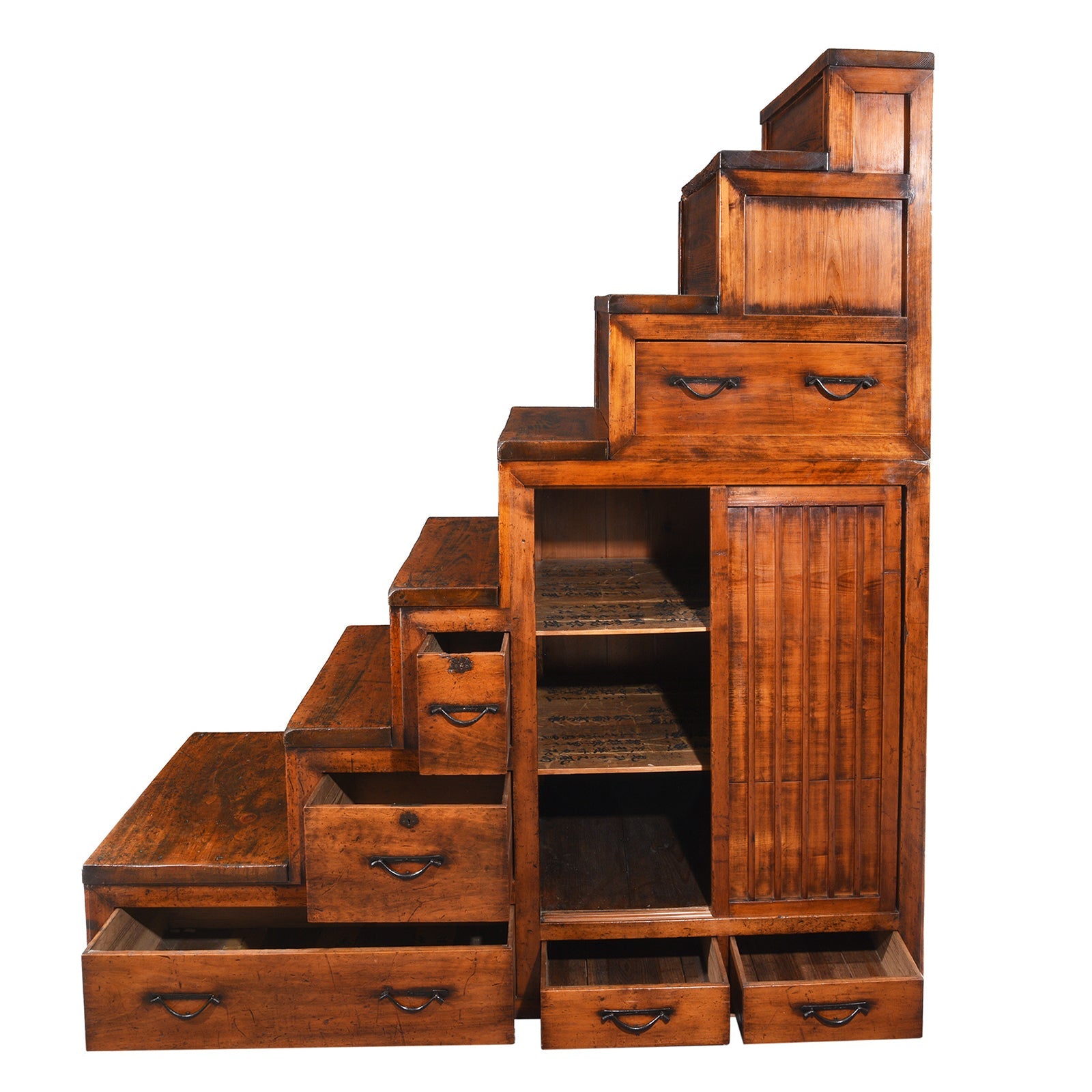 Japanese Kaidan Dansu (Step Tansu) - Meiji Period