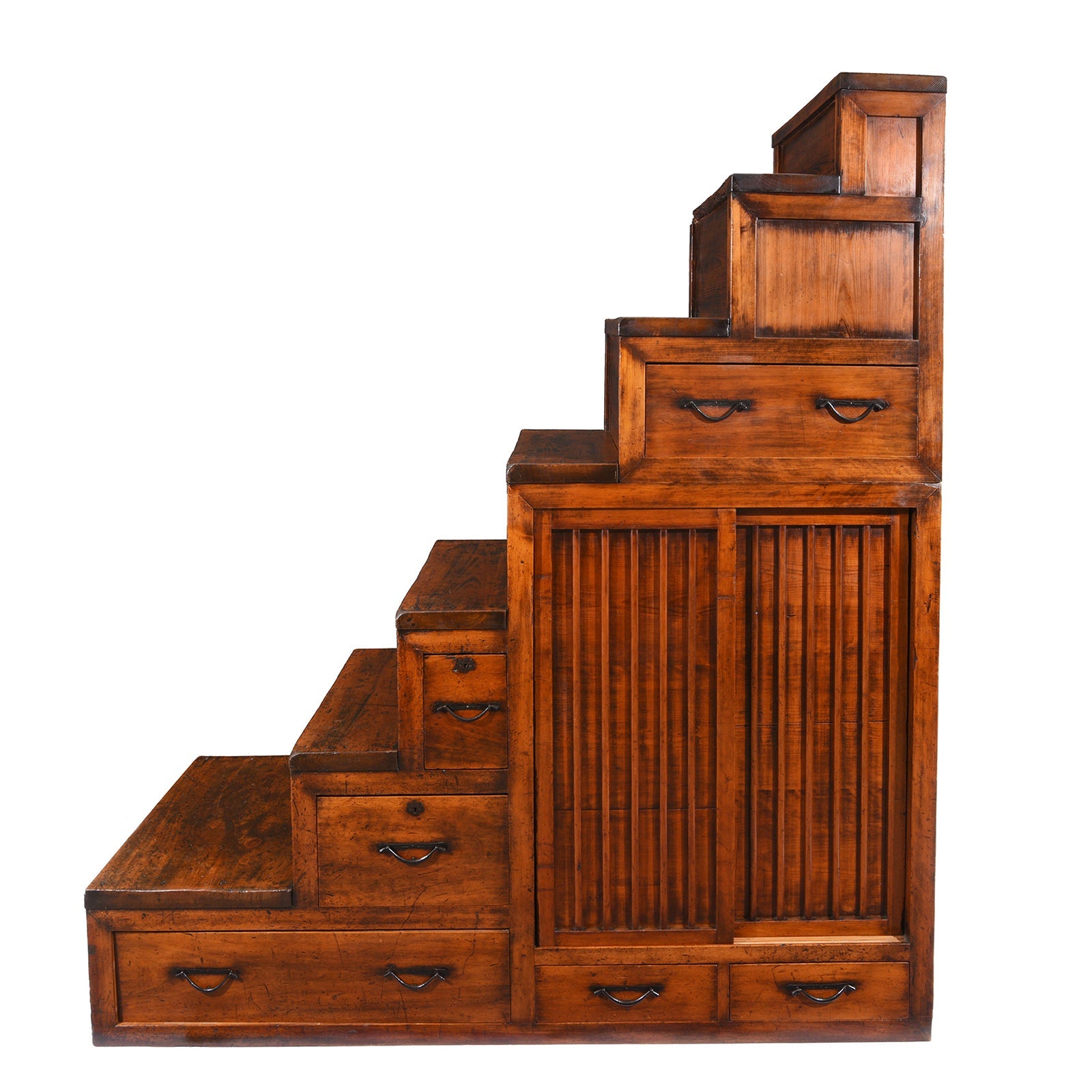 Japanese Kaidan Dansu (Step Tansu) - Meiji Period