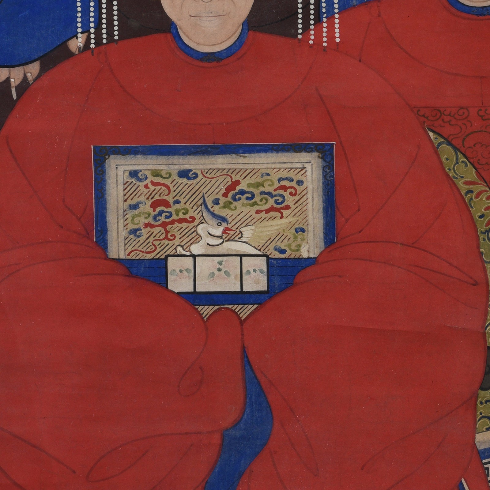 Framed Chinese Ancestor Painting - Early 20th Century