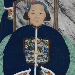 Framed Chinese Ancestor Painting - Early 20th Century