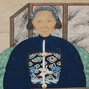 Framed Chinese Ancestor Painting - Early 20th Century
