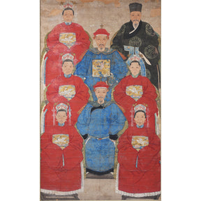 Framed Chinese Ancestor Painting - 19th Century