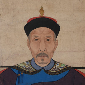 Framed Chinese Ancestor Painting - Ca 1928