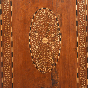 Anglo Indian Bone Inlay Glazed Cabinet - 19th Century