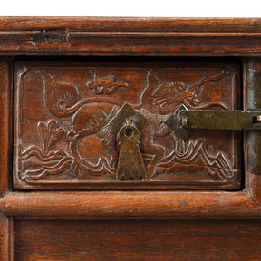 Carved Coffer Table From Shanxi - 18th Century
