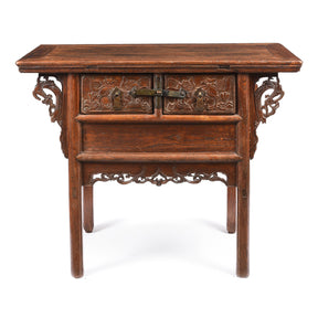 Carved Coffer Table From Shanxi - 18th Century