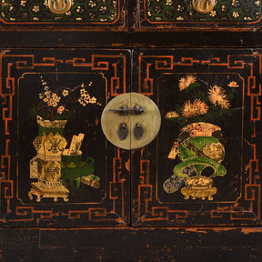 Black Painted Mongolian Sideboard - 19th Century