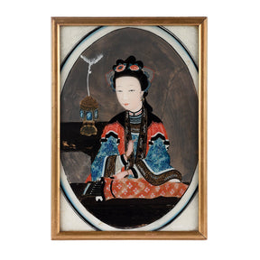 Pair of Chinese Export Reverse Glass Paintings - Late 18th Century