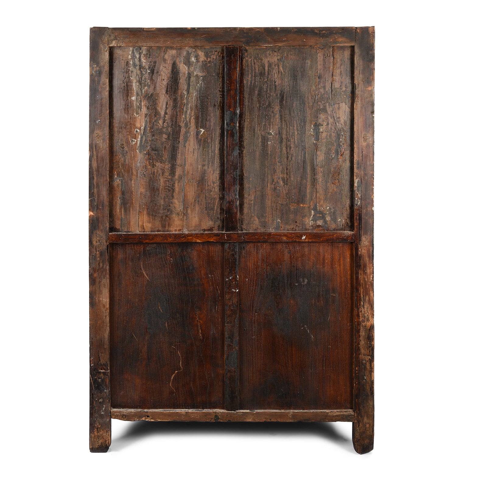 Red Lacquer Wedding Cabinet From Shanxi - Early 19thC
