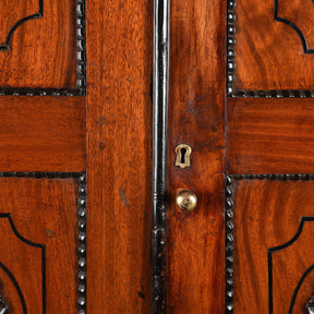 Dutch Colonial Jackfruit & Ebony Cabinet From Sri-Lanka -19th Century