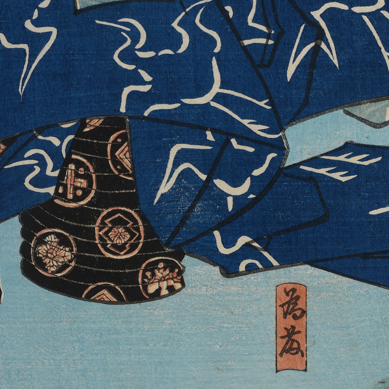 "Kanjincho" Kabuki Triptych By Kuniyoshi