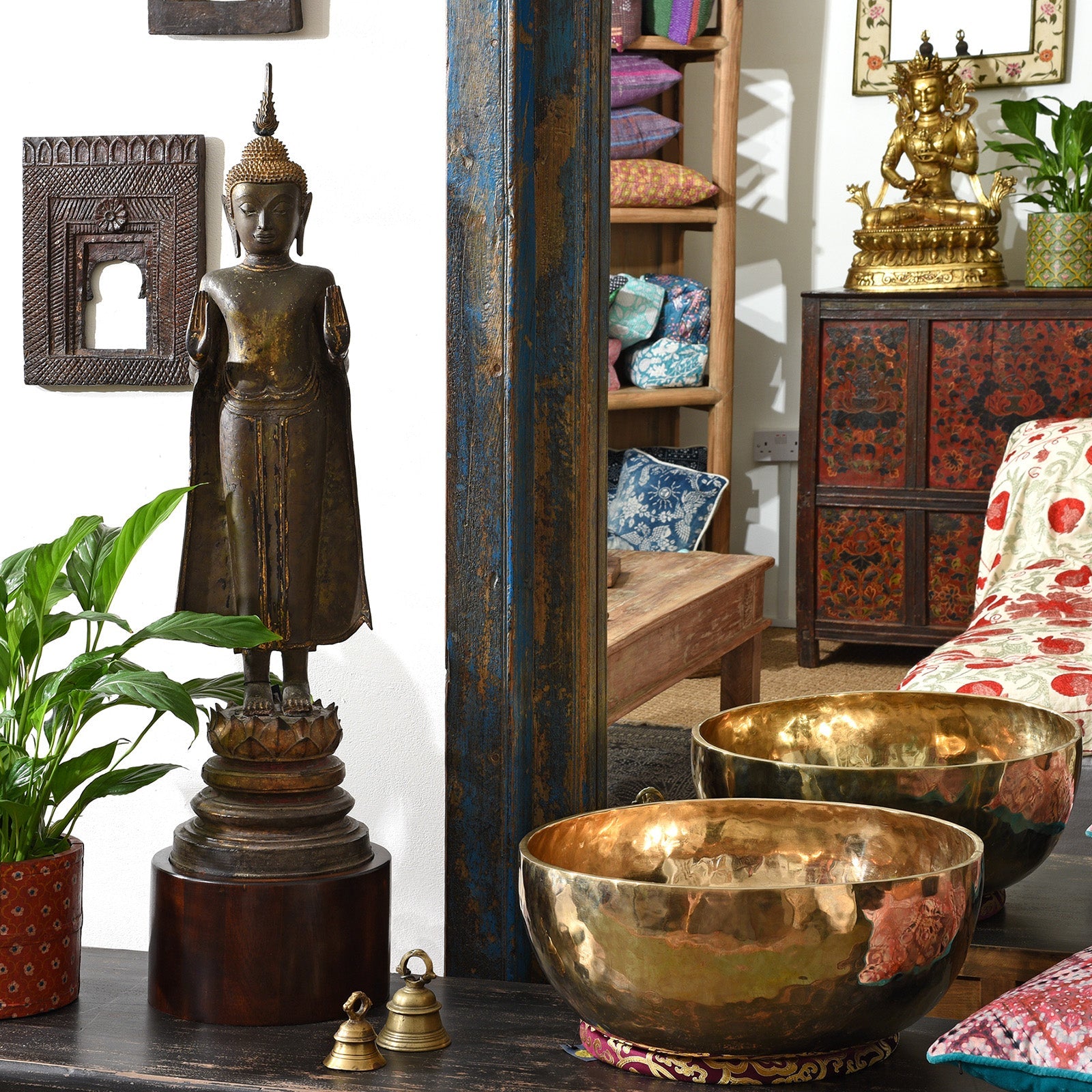 Old Bronze Puja Bell From Lucknow - Ca 1920