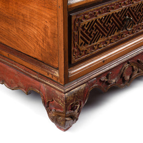 Painted Indonesian Madura Chest - 19th Century