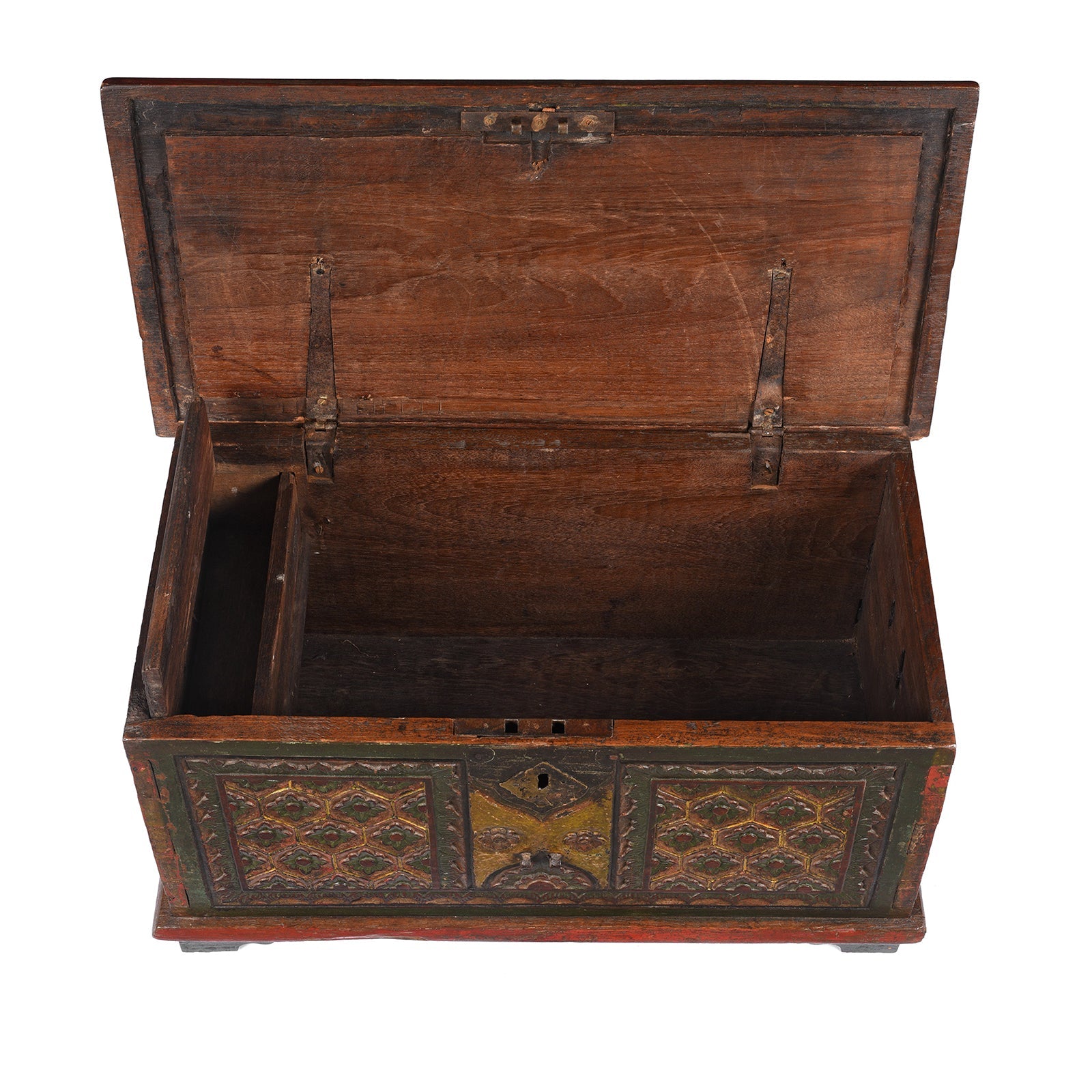 Painted Indonesian Chest - 19th Century