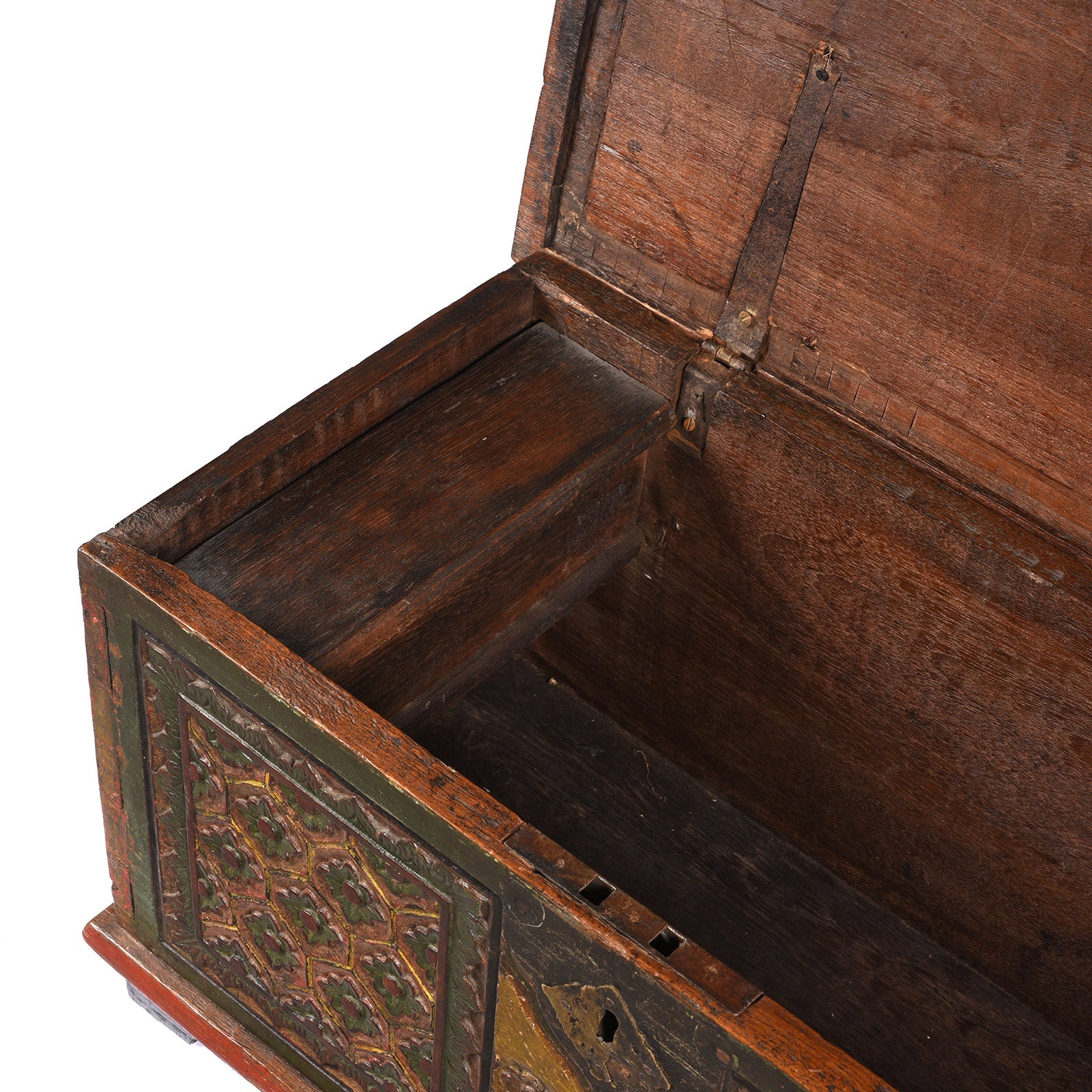 Painted Indonesian Chest - 19th Century