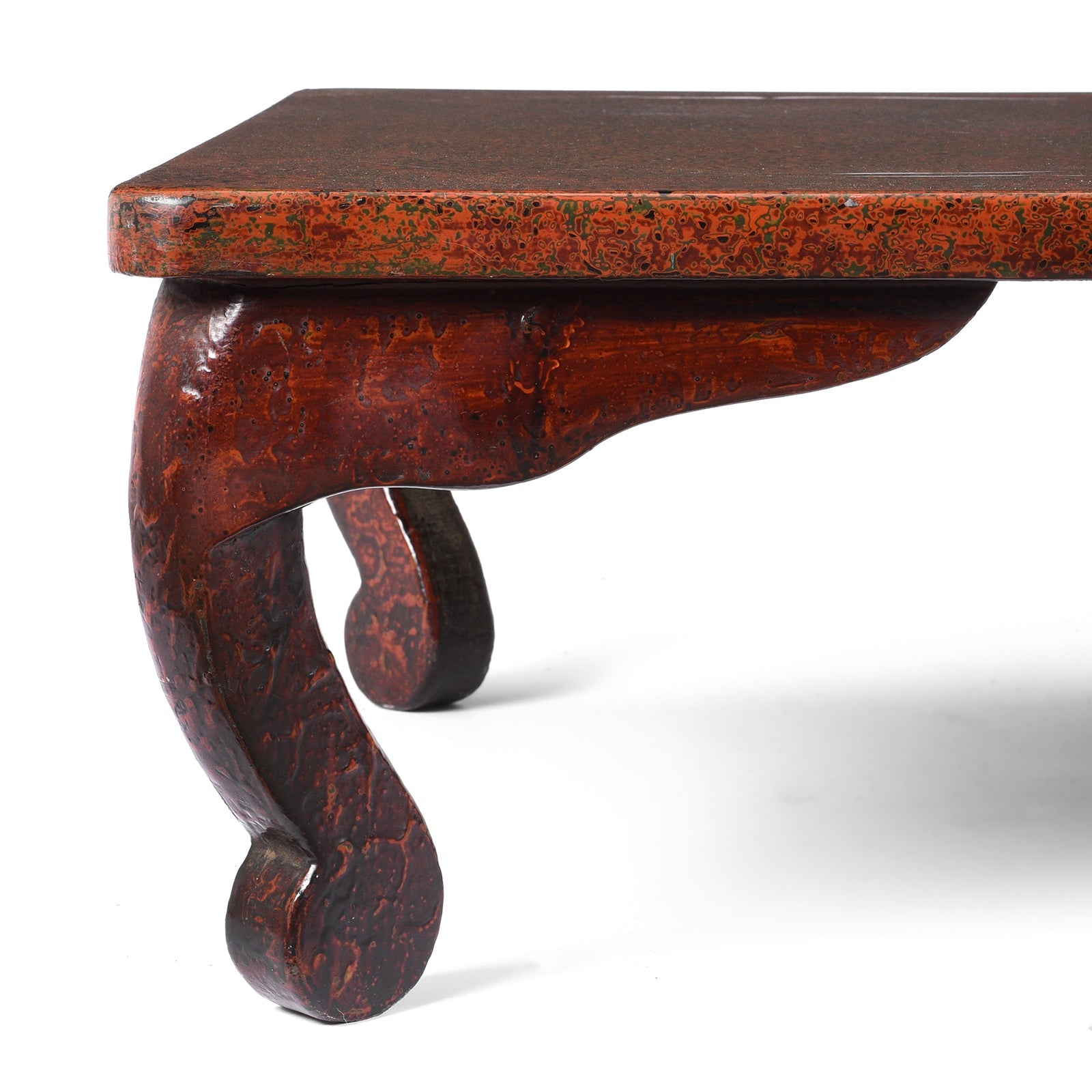 Japanese Tsugaru Nuri Lacquer Zataku Table - Taisho Era