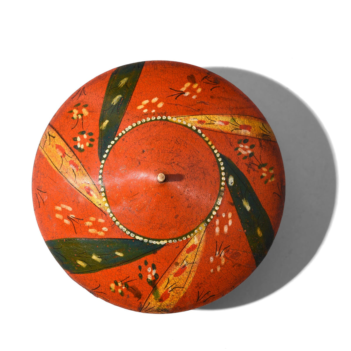 Vintage Lacquer Pot from Rajasthan - Ca 1930's