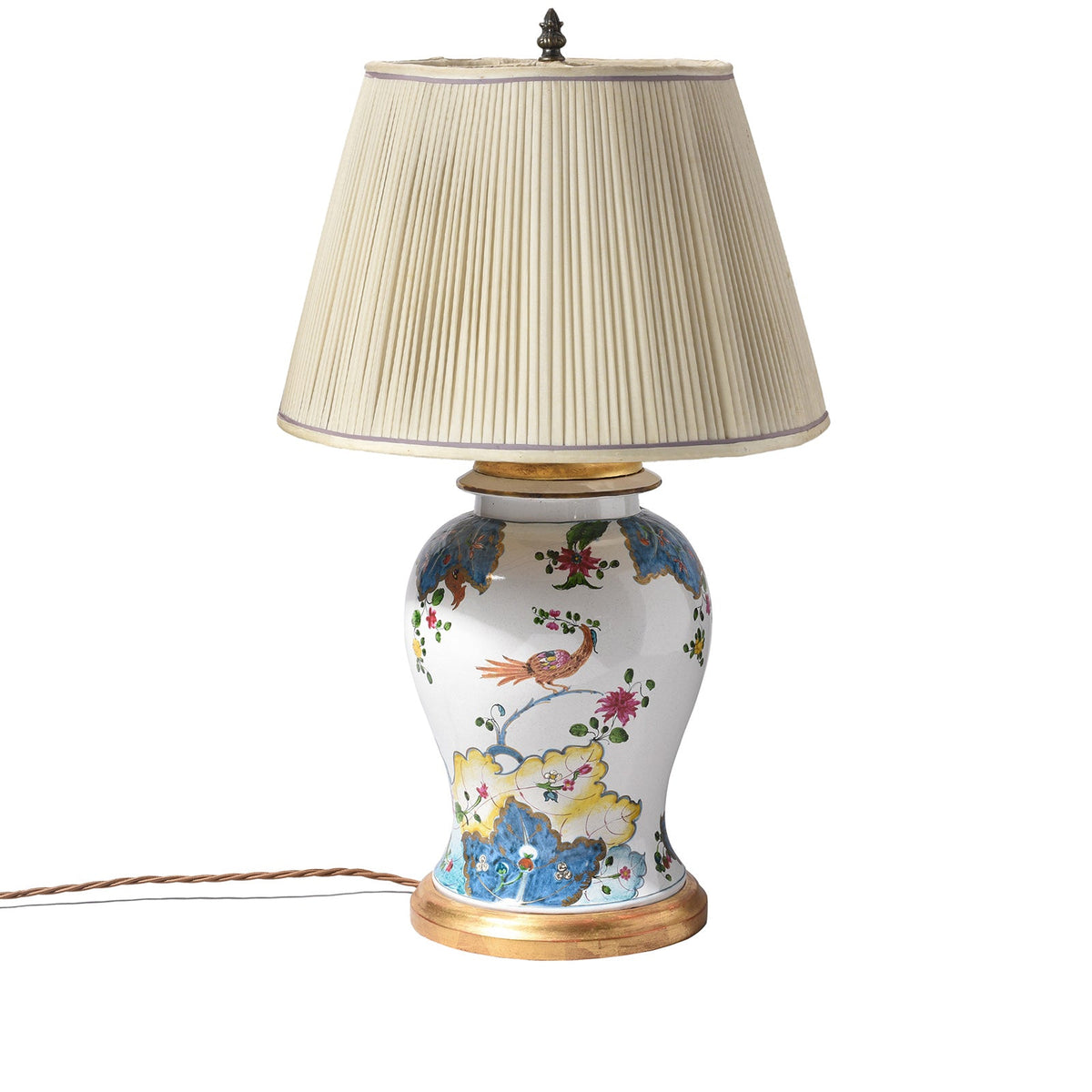 Vintage Temple Jar Lamp With Shade
