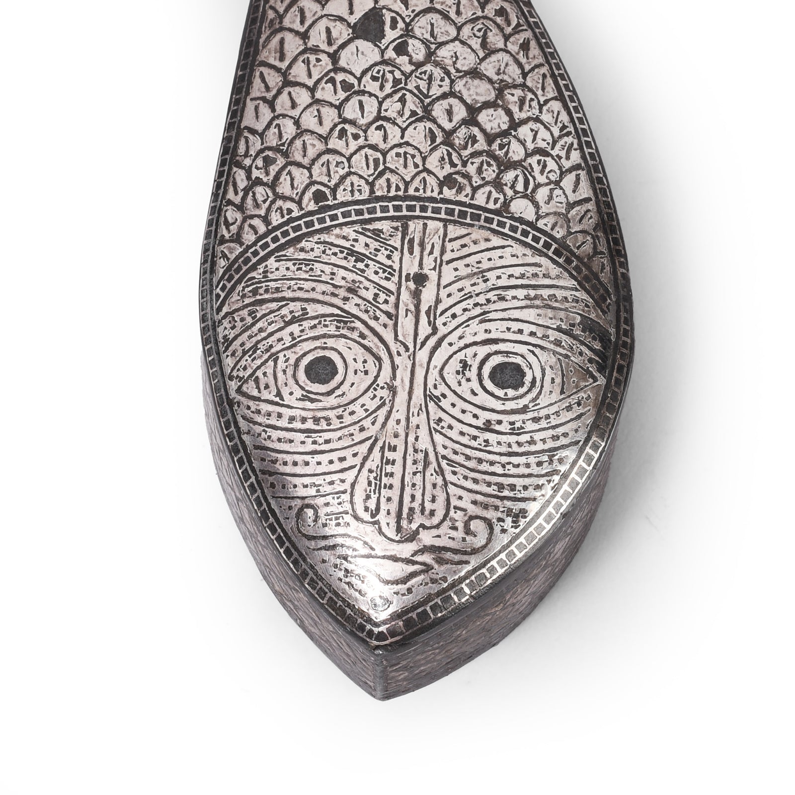 Bidri Work Mughal Fish Box From Lucknow - 19th Century