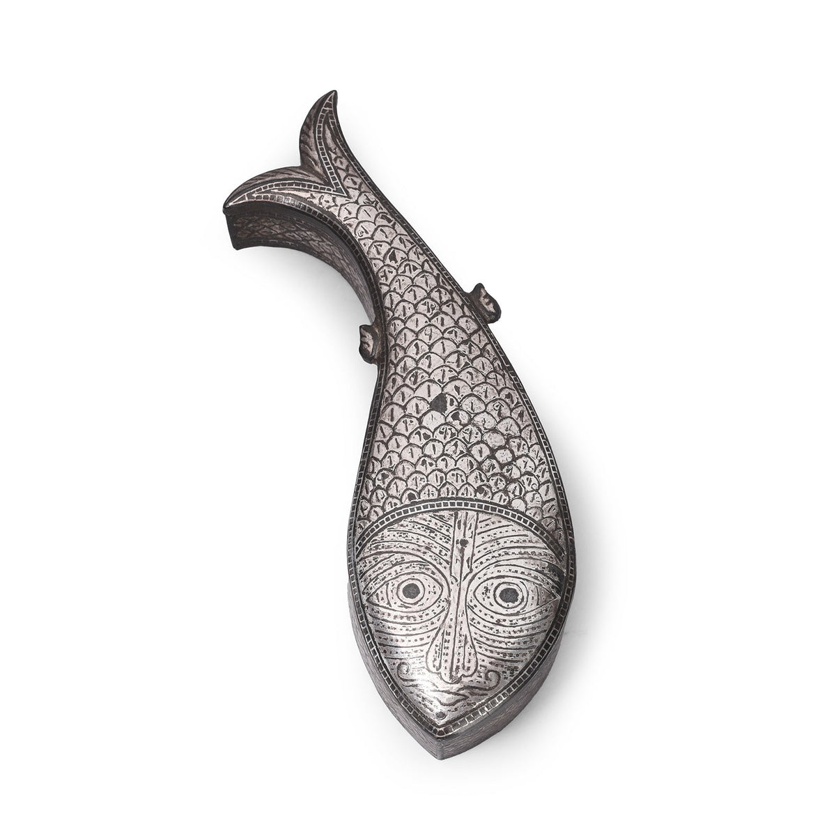 Bidri Work Mughal Fish Box From Lucknow - 19th Century