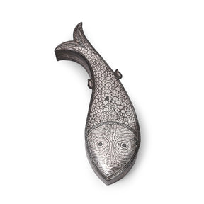 Bidri Work Mughal Fish Box From Lucknow - 19th Century