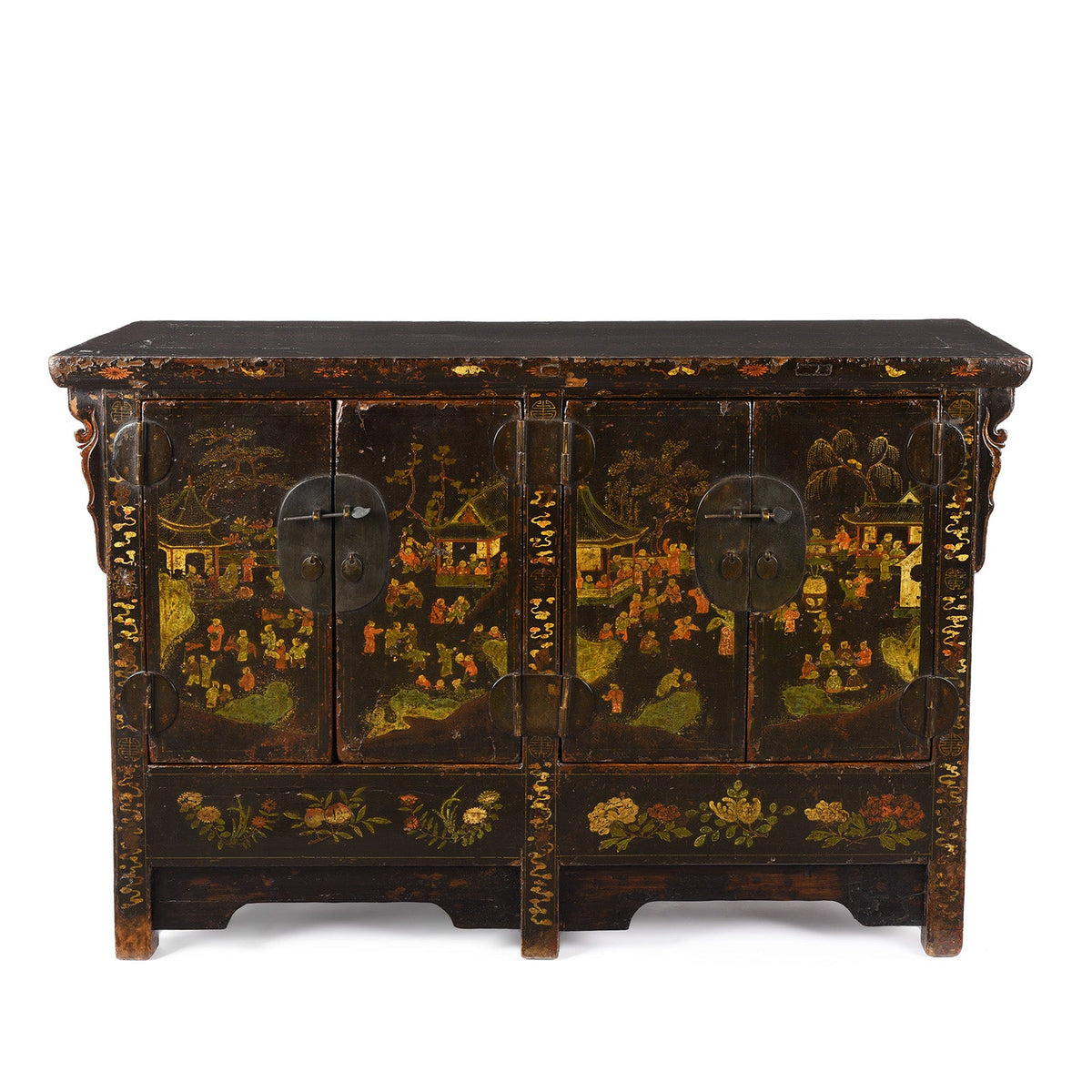 Black Lacquer Sideboard From Shanxi - Early 18th Century
