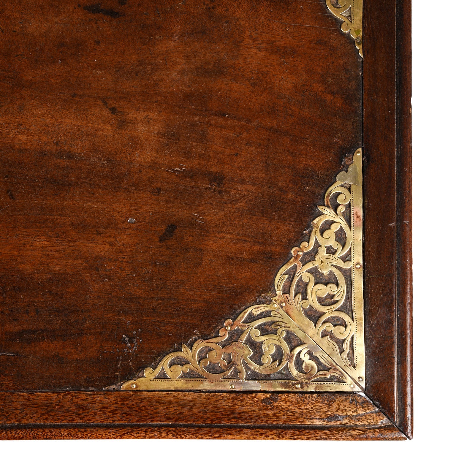 Dutch Colonial Jackfruit & Brass Chest From Ceylon/Sri-Lanka -18thC