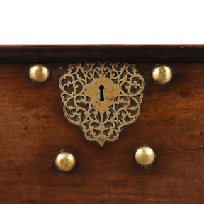 Dutch Colonial Jackfruit & Brass Chest From Ceylon/Sri-Lanka -18thC