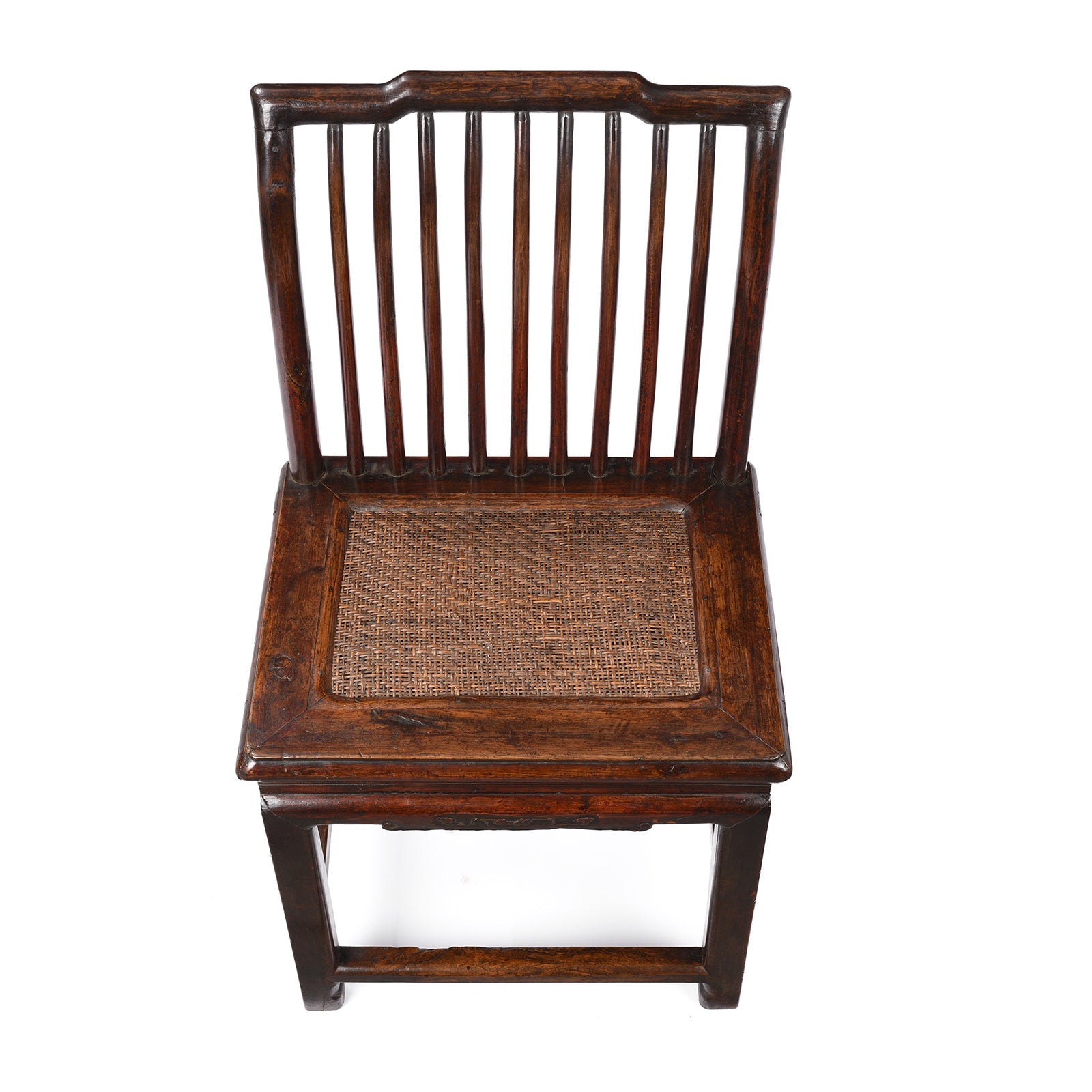 Book Chair With Rattan Seat From Zhejiang - 19th Century