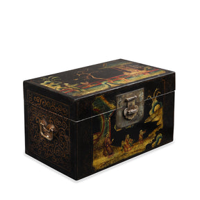 Chinese Painted Lacquer Box From Shanxi - Ca 1930