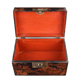 Chinese Painted Lacquer Box - Ca 1930