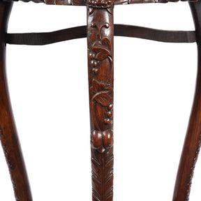 Chinese Hongmu Jardinière Stand With Inset Marble - Late 19th Century