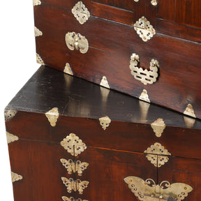 Korean Ich Un Nong Butterfly Cabinet - Ca 1910
