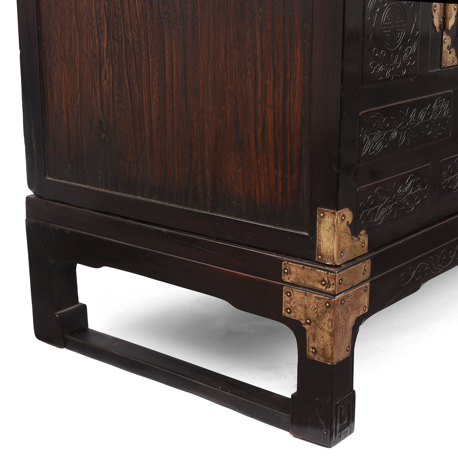 Korean Lacquer Samch'ung Jang Cabinet on Stand - Ca 1920