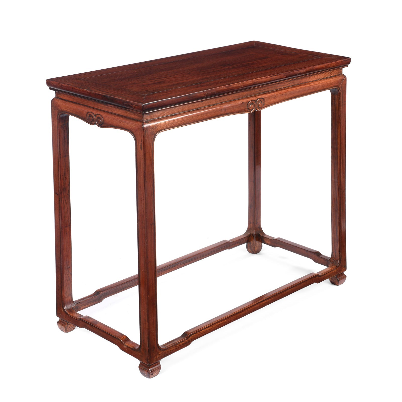 Chinese Red Elm Half Table - Late 20thC