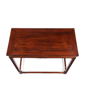 Chinese Red Elm Half Table - Late 20thC