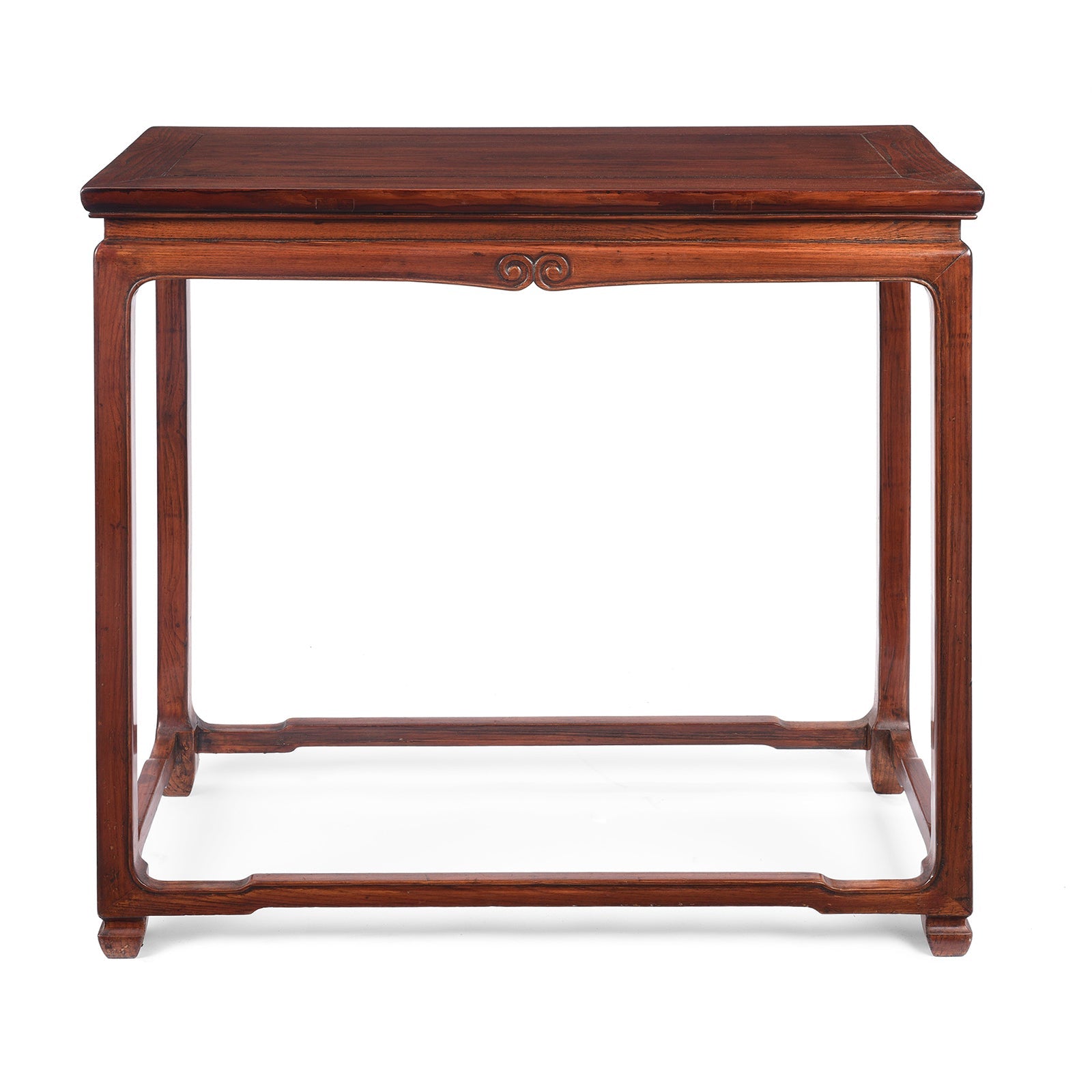 Chinese Red Elm Half Table - Late 20thC