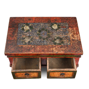 Painted Prayer Table from Mongolia - 19th Century