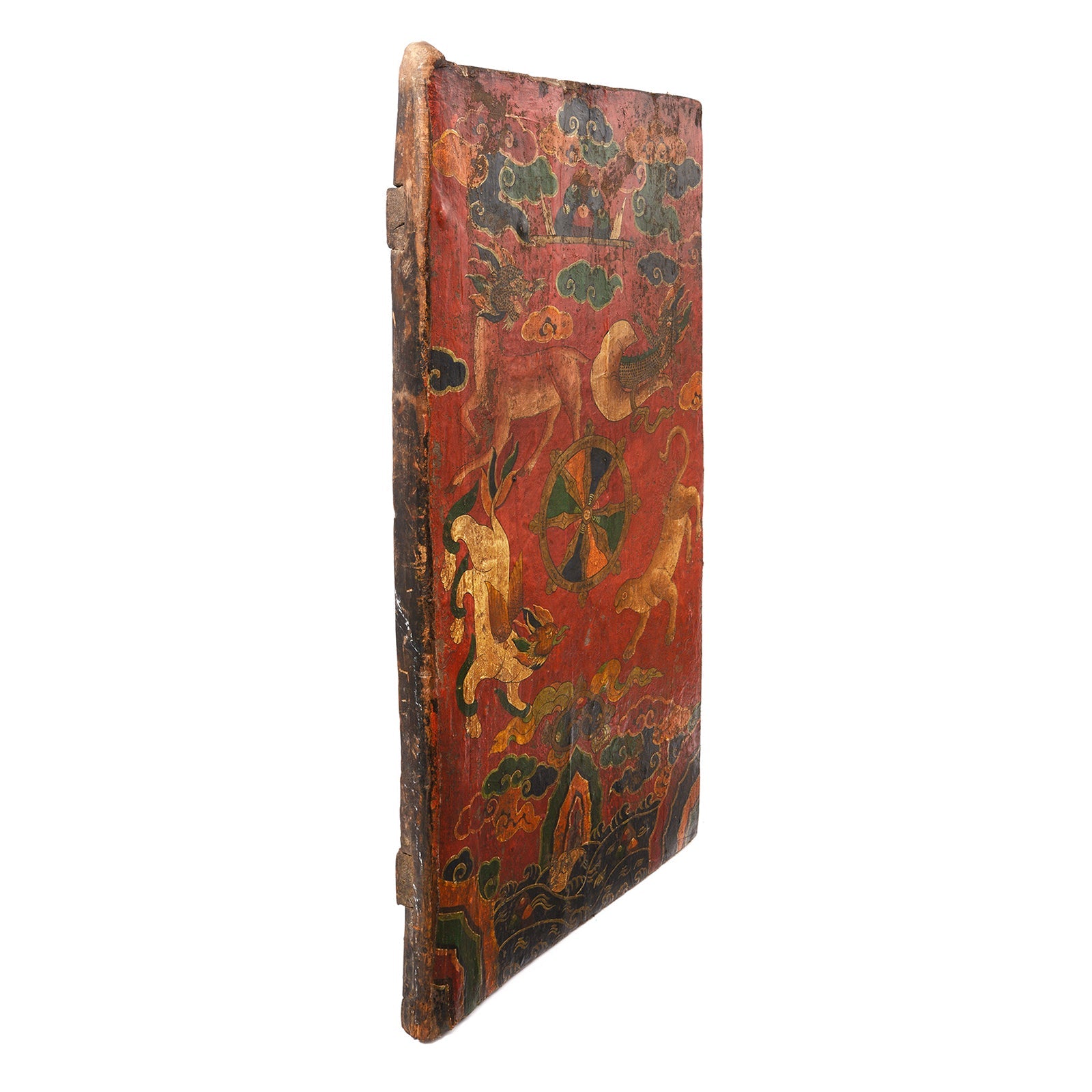 Original Painted Tibetan Door - 19th Century