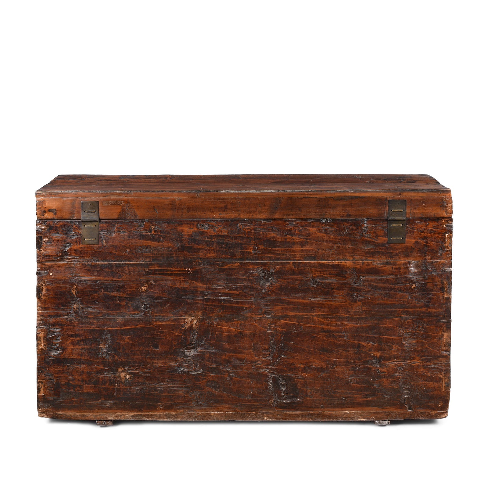 Painted Tibetan Tiger Chest From Kham - Ca 1900