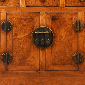 Burr Elm Tianjin Sideboard - 19th Century