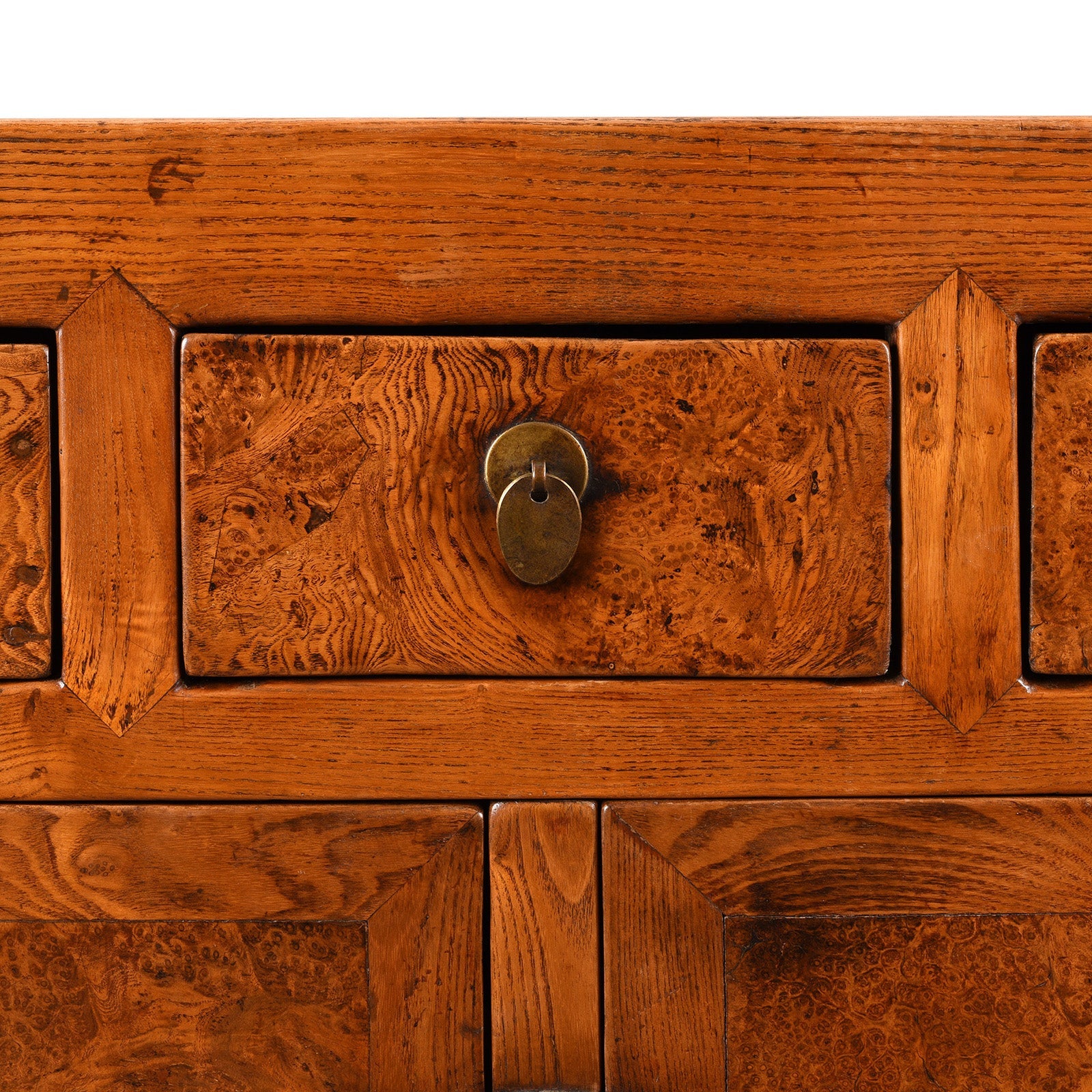 Burr Elm Tianjin Sideboard - 19th Century