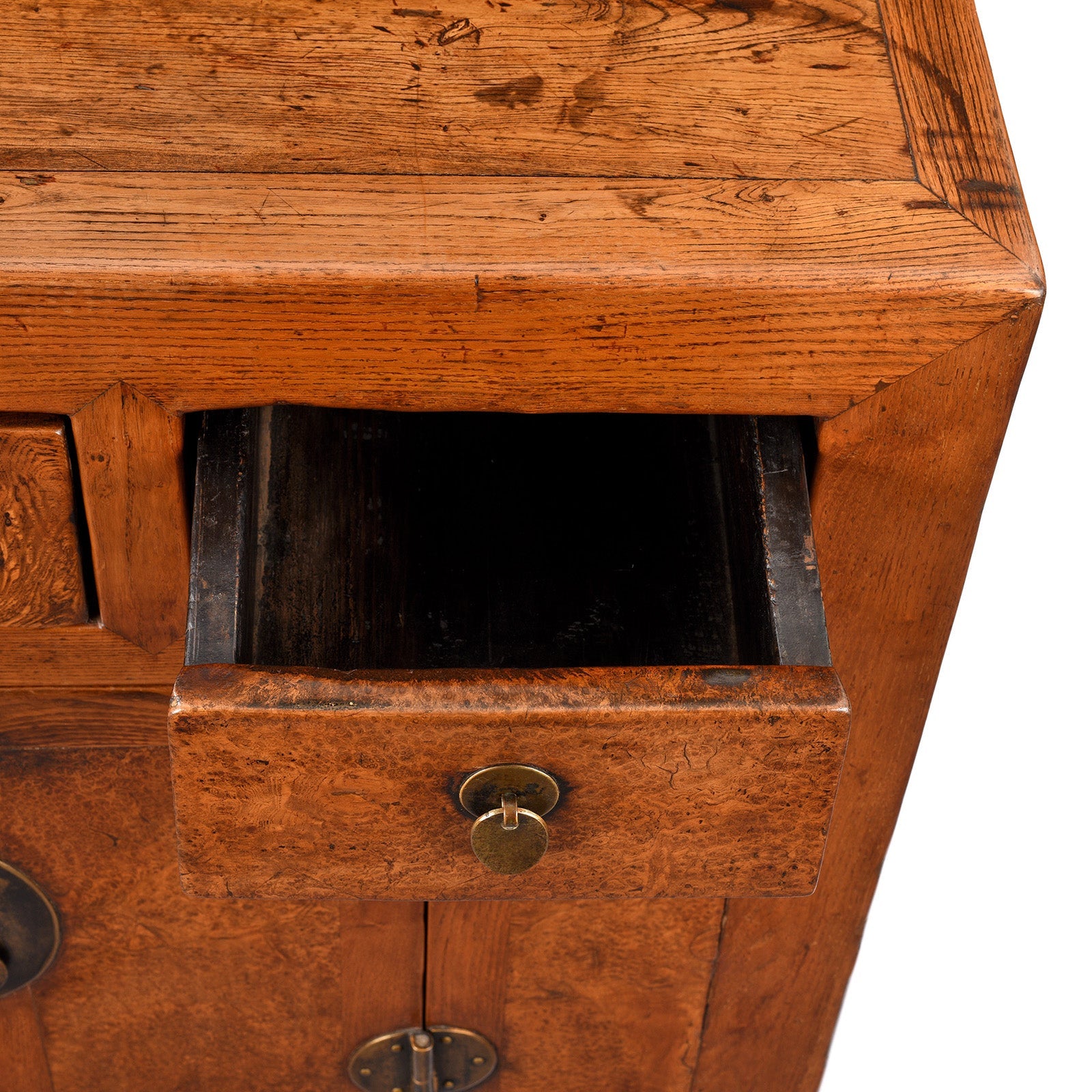 Burr Elm Tianjin Sideboard - 19th Century