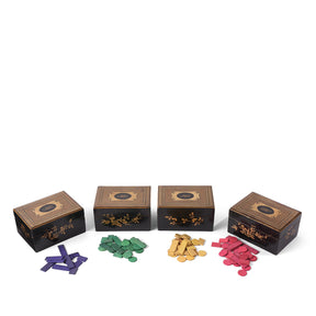 Canton Export Lacquer 'Pope Joan' Games Box - Early 19th Century