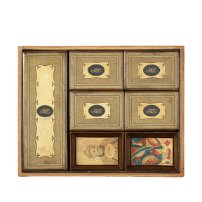 Canton Export Lacquer 'Pope Joan' Games Box - Early 19th Century