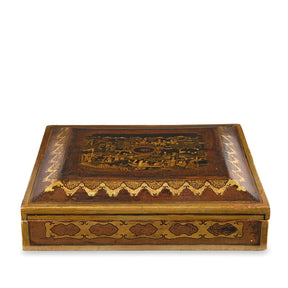 Canton Export Lacquer 'Pope Joan' Games Box - Early 19th Century