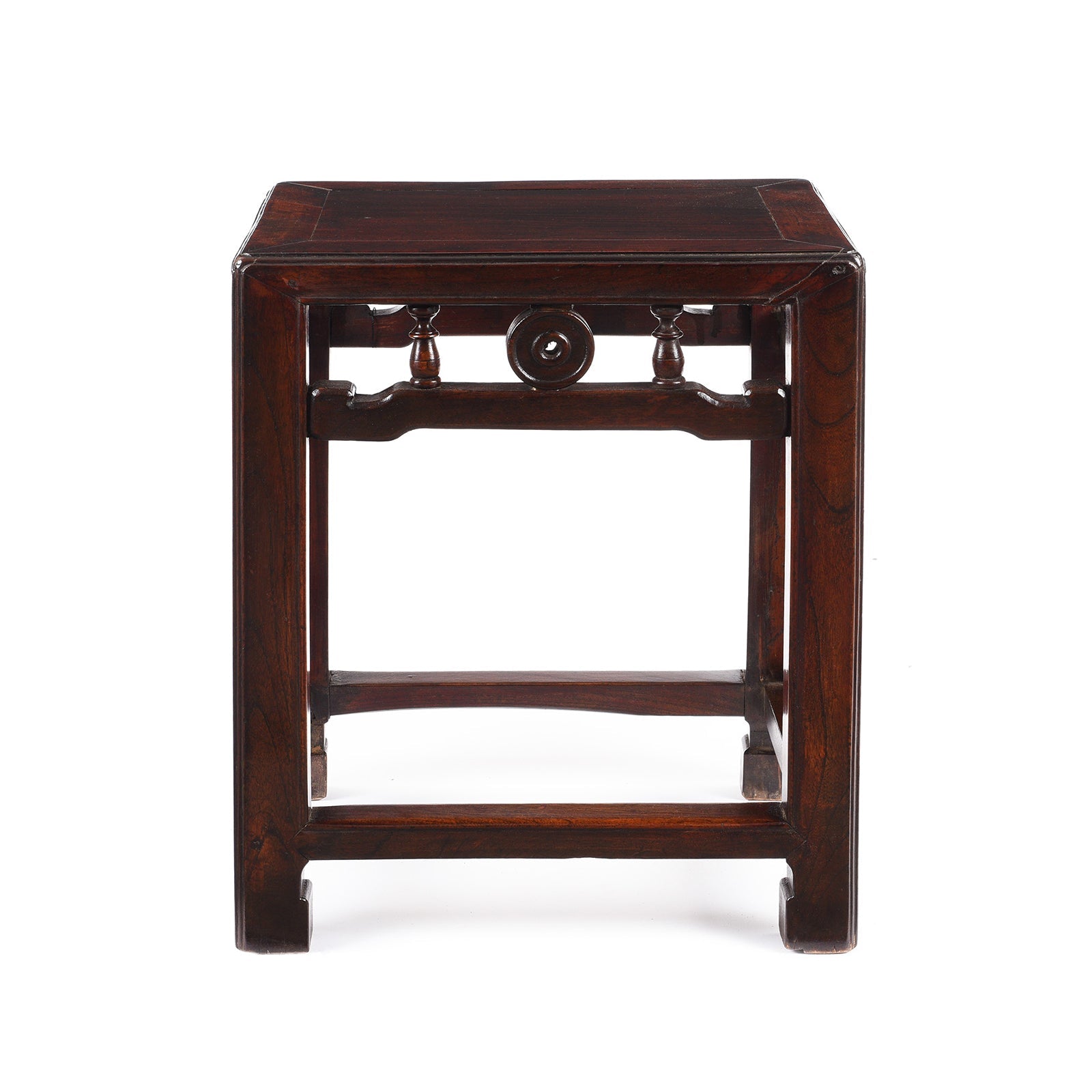 Red Elm Side Table From Jiangsu - 19th Century