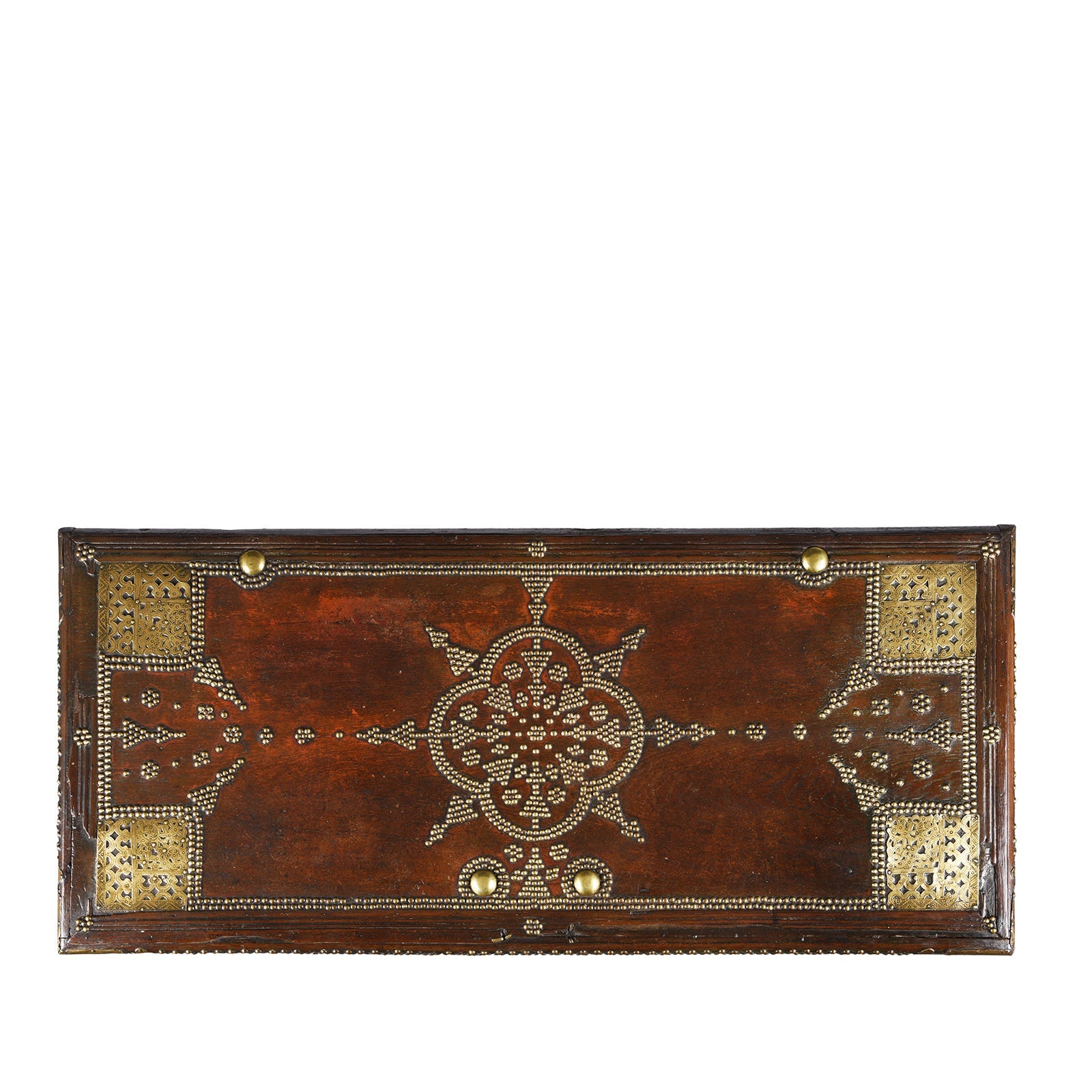 Brass Studded Teak Zanzibar Chest From Surat  - 19th Century